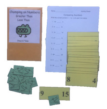 Teacher Depot Center Game Comparing Numbers Greater Than  Less Than Tens Ones