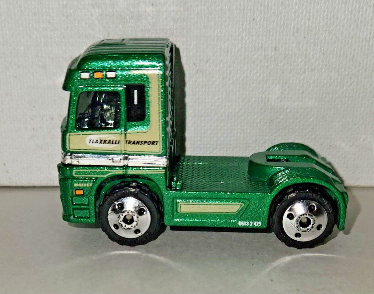 Matchbox 1999 Mercedes Benz Actros 1857 1:97 Truck ~ Green & Free