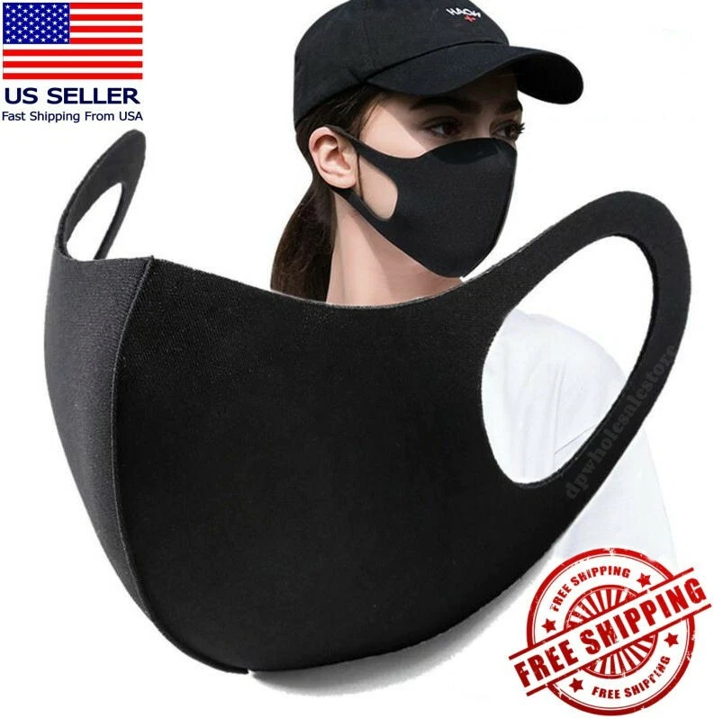 3x Face Mask Reusable Washable Covering Masks Men Women Protective Unisex - Image 2 of 4