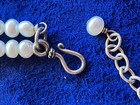 Double strand of adjustable length freshwater pearls w matching stud earrings — photo 3