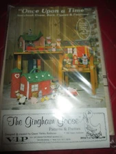 UNCUT Vintage ONCE UPON A TIME HOUSE BARN FIGURES TOY Sewing PATTERN - 1981