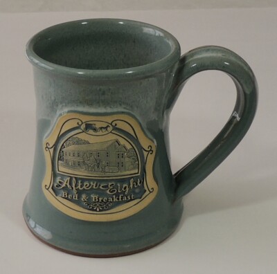 2011 Deneen Pottery Hand Thrown After Eight Bed & Breakfast Coffee Tea Cup Mug