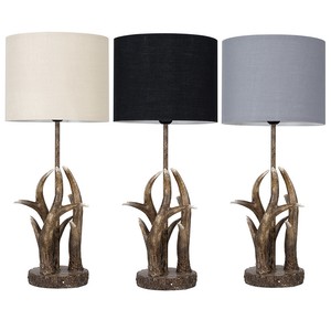 antler table lamp