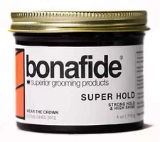 Bona Fide Pomade, Super Hold, 4 oz