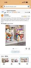 Under Sink Organizer, 2 Tier Under Sink Organizers and Storage, Adjustable He...