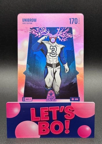 Bo Jackson Battle Arena UNIBROW "Anthony Davis" Bubble Gum Battlefoil #BGBF-27