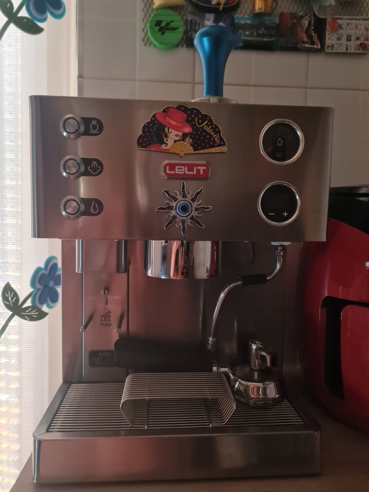 Lelit Kate PL82T - Macchina Caffè Espresso con Macinacaffè Integrato + PID (58mm