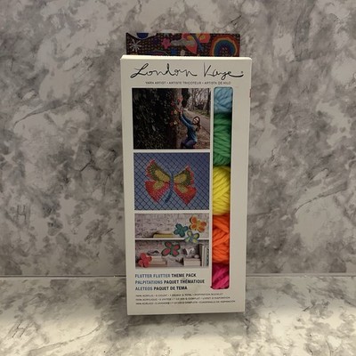 London Kaye Neon Yarn Flutter Flutter Butterfly Crochet Set