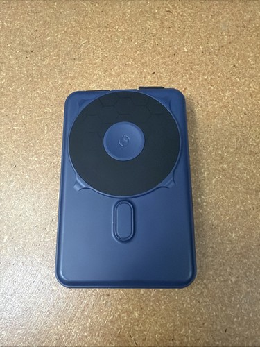 The Ridge Wallet MagSafe Power Bank  10,000mAh Portable Charger Blue READ USED*