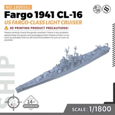 SSMODEL SSC551 1/1800 Model Kit US Fargo Fargo-class Light Cruiser CL-106