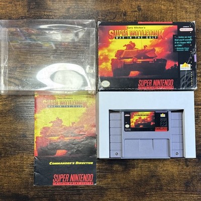 Garry Kitchen's Super Battletank SNES w/ Manual & Box Absolute Entertainment