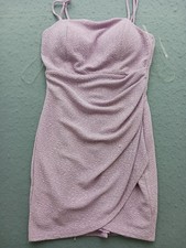 Crystal Doll Women 7 Bodycon Dress Pink Polyester Blend Strapless Mini Party