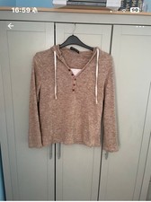 A Light Brown Thin  Men’s Hoodie Size M