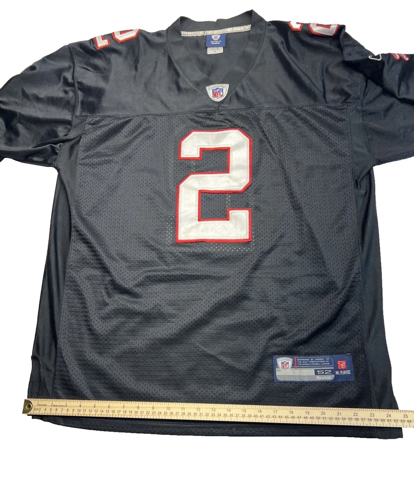 Camiseta masculina Matt Ryan Atlanta Falcons 52 preta Reebok costurada em campo malha NFL - Imagem 2 de 4