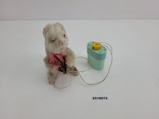 Mechanisches Spielzeug MS DBGM Hase mit Zimbeln/Becken alt antik #2510072