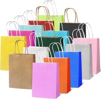 Bunte GeschenktüTen Mit Henkel 15 StüCk PapiertüTen Bunt, Bunte Kraftpapier Pa