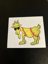 GOAT USA Softball Goat Sticker. Single Sticker. Brand New.