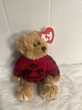 1993 TY Attic Treasures Beanie Babies BEARKHARDT Jointed Bear 8” New w/Tags