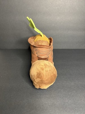 Disney Pixar Wall-E Stuffed Plush Toy Brown Boot with Green Plant, 7-inch