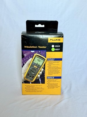 New Open Box Fluke 1507 Insulation Tester Complete With Accessories