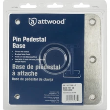 Attwood Marine SP-67739 Stainless Pedestal Seat Base Plate 7X7