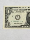 6 Of A Kind 5’s/ Trinary Fancy Serial Number 2021 Circulated $1 Dollar Note — photo 3