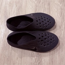 Nike Mens Black Slip-On Clog Sandals with Hee...