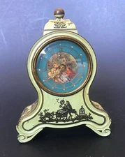 1920s Emes Collectable Musical Alarm clock, Cherubs & a Couple, Made in Germany