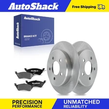 Rear Brake Rotors Ceramic Pads for 2001-2007 Dodge Grand Caravan 3.3L 3.8L