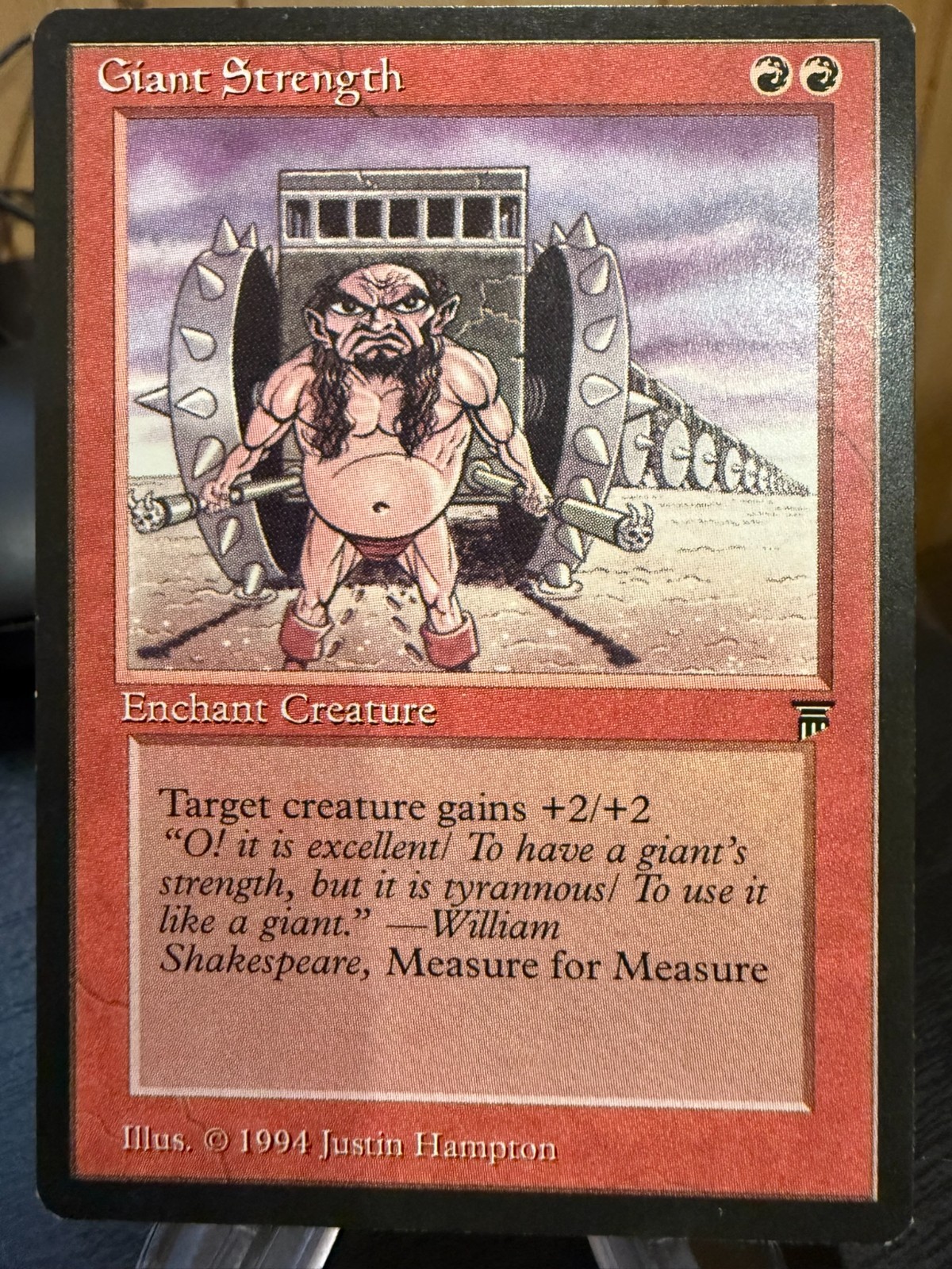 MTG Magic the Gathering Legends Giant Strength