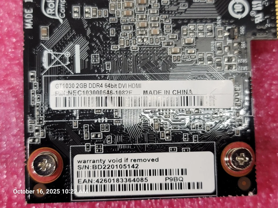 Nvidia GeForce GT 1030 2GB DDR4 Gaming Card GPU HDMI DP DVI PCI-E #AX66 - Image 4 of 4