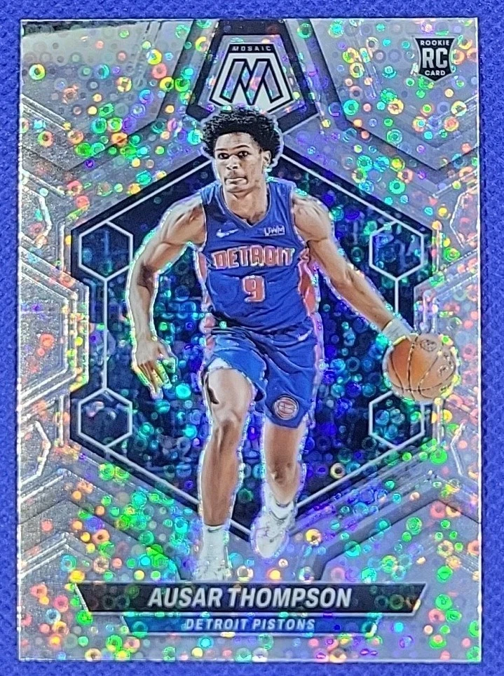 Ausar Thompson 2023-24 Panini Mosaic 226 SILVER Fast Break Disco Prizm Rookie RC