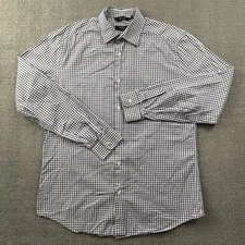 Paul Smith Shirt Adult Size 41 - 16 Check Button Up Long Sleeve Luxury Casual
