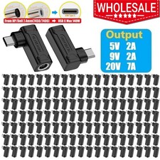 Lot Laptop Charger TO USB Type C 140W Adapter Converter 7406 /7450 For HP/Dell F