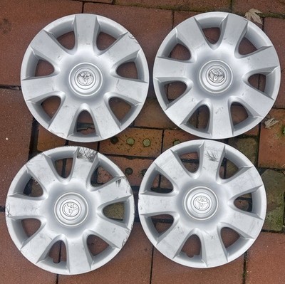 2001/2004 Toyota Camry 15'' 7 Spoke Hubcaps Wheel Cover SETo'4 OEM scuffs