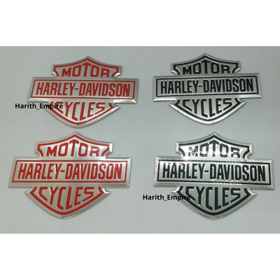 OEM Harley-Davidson Tank Emblems Pair Left & Right for Dyna
