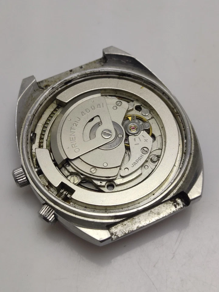 Reloj Pulsera ORIENT Japón Perpetuo Calendario Multianual 46941 Automático Para Piezas Foto 2 de 4