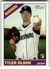 2015 Topps Heritage #613 Tyler Olson Seattle Mariners RC Baseball Rookie Card