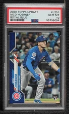2020 Topps Update Debut Wal-Mart Royal Blue Nico Hoerner PSA 10 GEM MT Rookie RC