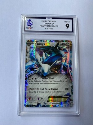 PSA MGC 2014 HOLO POKEMON DIALGA EX PHANTOM FORCES GRADE 9 062/119