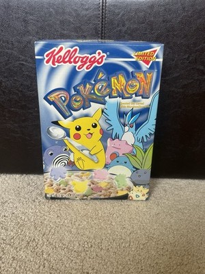 Vintage Kellogg s Pokémon Cereal Box Sealed June 2001 Do Not Eat