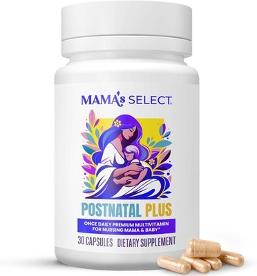 Mama's Select Postnatal Vitamins   Boosts Hair Recovery, Milk Supply, & Wellness