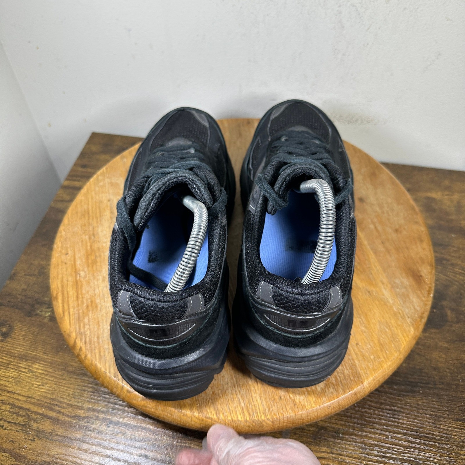 New Balance 990v6 Made in USA Black Suede Mesh Sneakers U990BB6 Mens 8 Wide 2E image 6