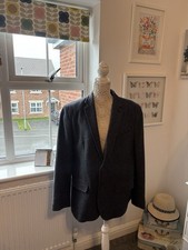 Jasper Conran Men’s Navy Wool Mix Jacket Size 44