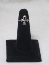 vintage 925 sterling silver ring Ankh Egyptian Egypt Cross Revial size 6