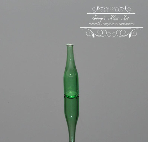 1:12 Dollhouse Miniature Wine Bottle, Green/Miniature Bottle BD HB517 - Picture 3 of 4