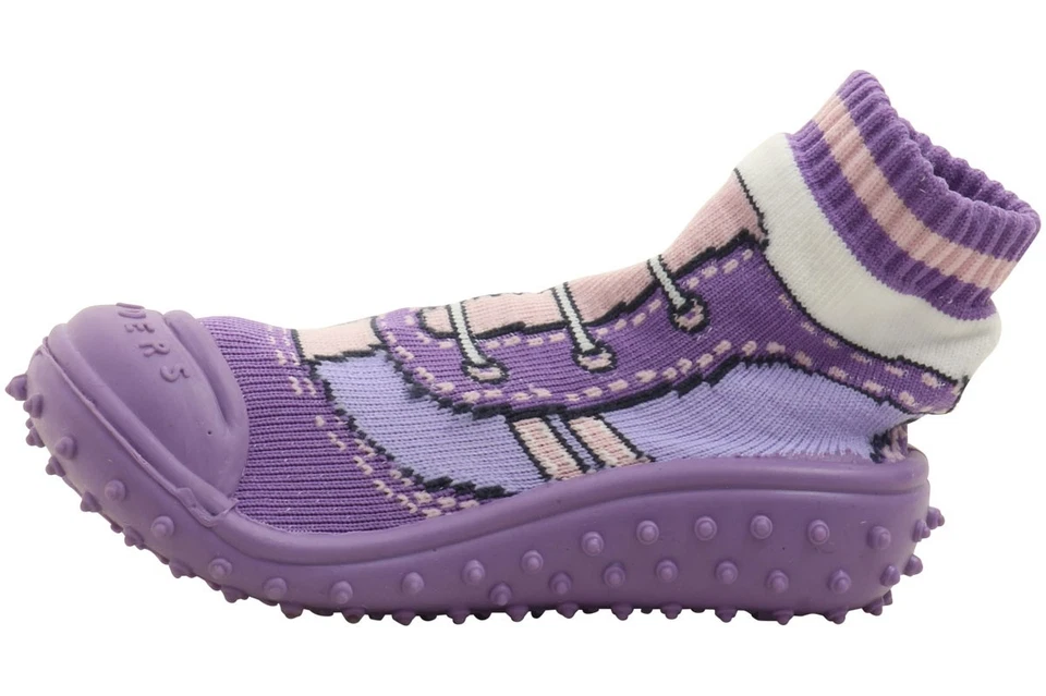 Skidders Infant Toddler Girl's Skidproof Sneakers Lilac Shoes Sz: 8 (24 Months) - Image 3 of 4
