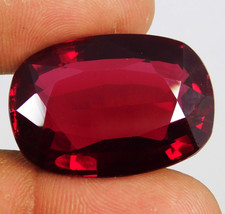 Certified 88.95 Ct Natural BURMA Pigeon Blood Red Ruby Unheated Loose Gemstone