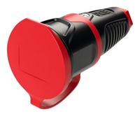 Gniazdo PrzenośNe Gumowe Z Zatyczką 16A 2P+Z Schuko 230V Vde IP54 TAURUS2 2511-S