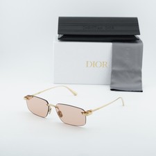 New Dior CDIOR S4U B0L0 Shiny Gold/Pink 59-14-135 Sunglasses